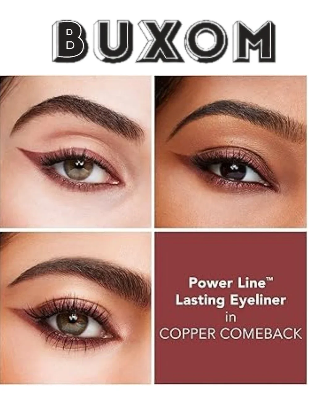 Buxom Metallic Copper Brown Long Lasting Eyeliner Copper Comeback